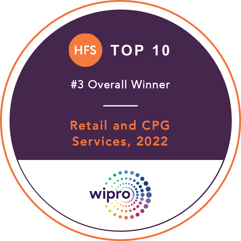 Wipro Named One of Top 10 Retail and CPG Service Providers, HFS Research, 2022 