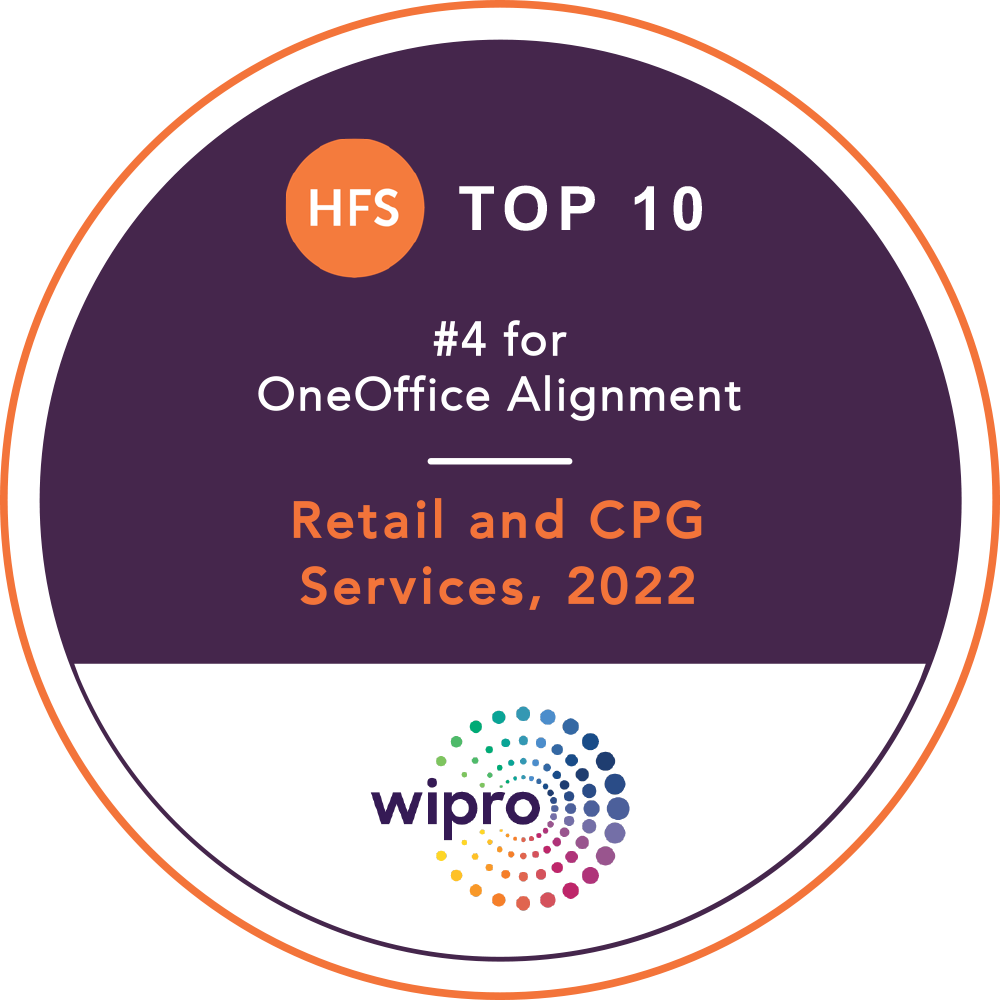 Wipro Named One of Top 10 Retail and CPG Service Providers, HFS Research, 2022 