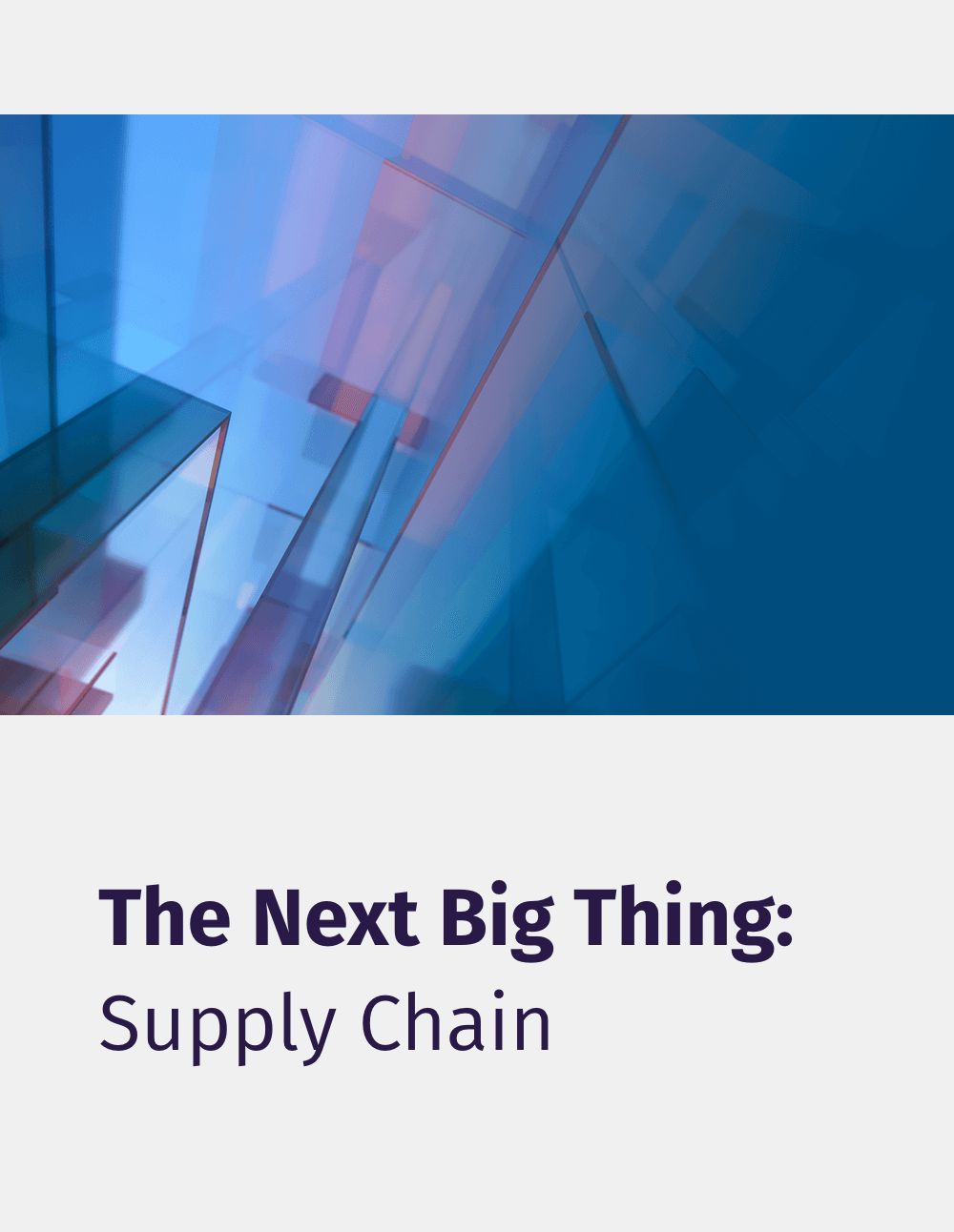 The Next Big Thing: Supply Chain