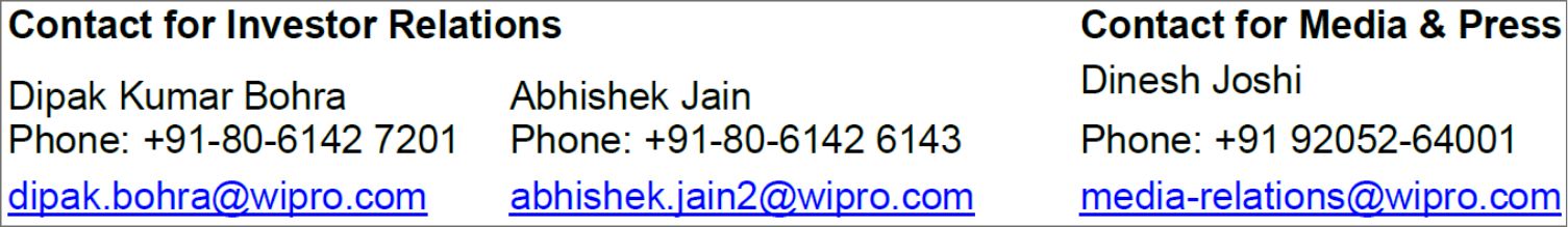 Wipro announces results for the quarter ended September 30, 2024